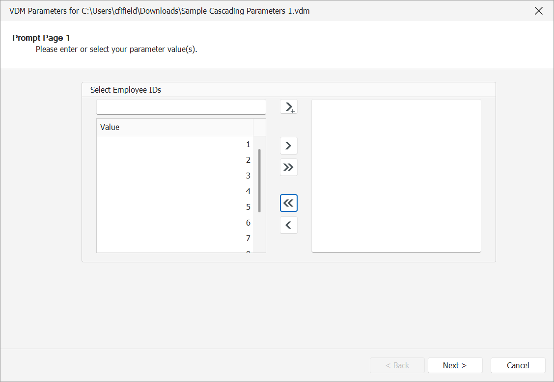 Creating Cascading Parameters in VDM Using Dynamic Queries ...