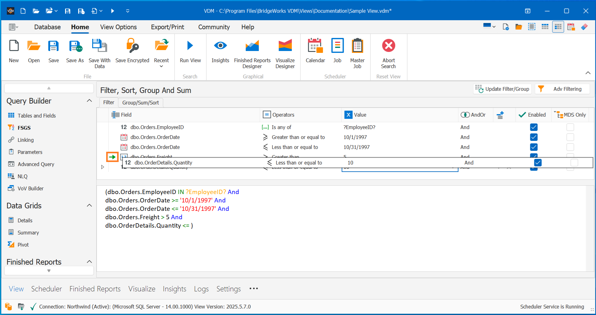 Creating and Managing Nested Filters in VDM – BridgeWorks Help Center