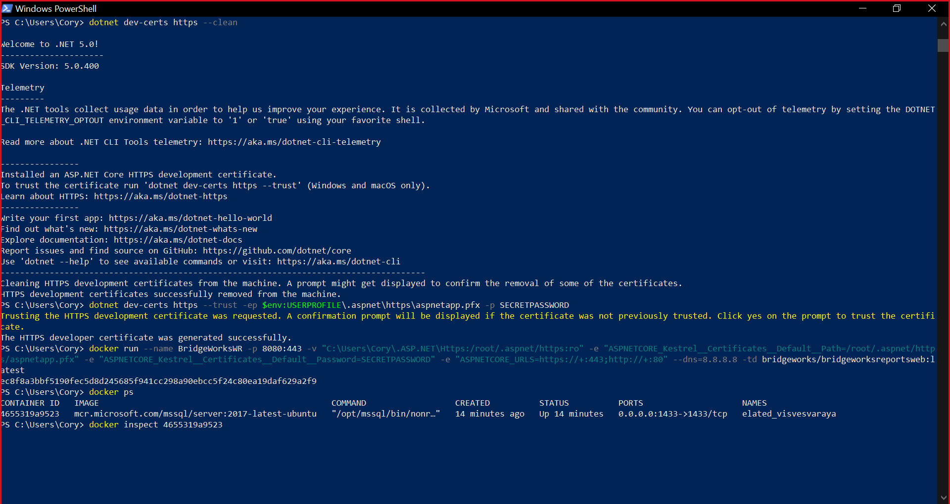 WebReports Setup for Docker – BridgeWorks Help Center